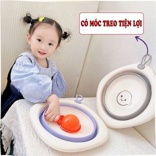 Chậu Rửa Bằng Nhựa Gấp Gọn Tiện Dụng Dành Cho Trẻ Nhỏ