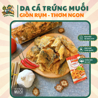 (SIÊU PHẨM) Da Cá Hồi Sốt Trứng Muối PAM FARM - Da Cá Trứng Muối - Snack Da Cá - Đồ Ăn Vặt