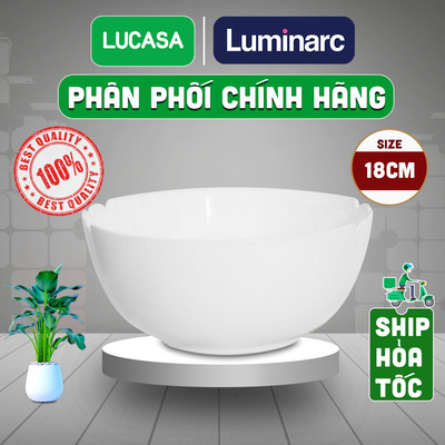 Tô Thủy Tinh Cường Lực Luminarc Lotusia 18cm - L3617 | Phân Phối Chính Hãng