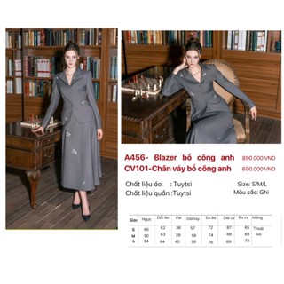 [ BOHEE ] Áo blazer thêu bồ công anh màu ghi - A456