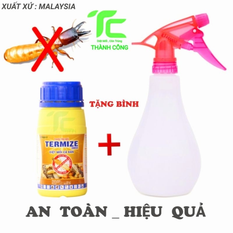 (Tặng bình) Thuốc diệt mối Termize 50ml Malaysia diệt cả đàn