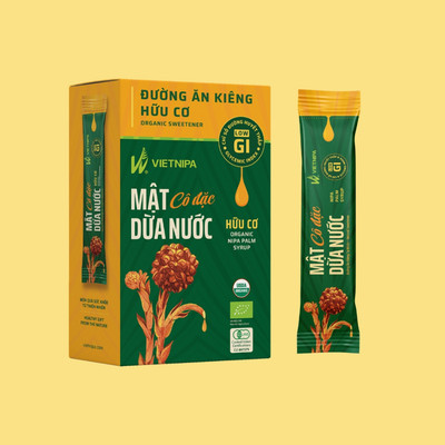 [QUÀ TẶNG] Mật dừa nước hữu cơ Vietnipa - Gói lẻ 15g