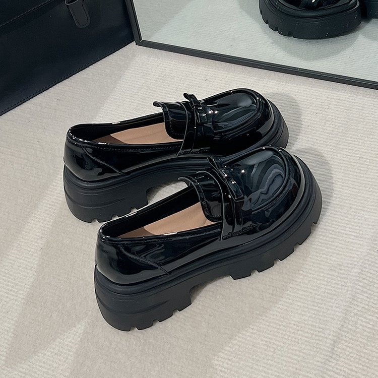 (Lùi 1sz) Giày đốc nữ da mềm thời trang hottrend chất nhẹ êm, loafer nữ đế cao 5cm tôn dáng | BigBuy360 - bigbuy360.vn