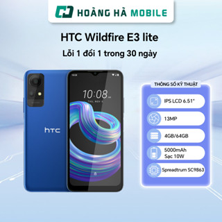 Điện thoại di động HTC Wildfire E3 lite (4GB/64GB) - Chính hãng(Nguyên Seal Chưa Active)