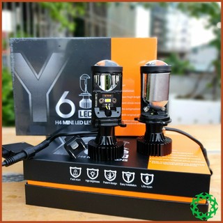 Đèn pha xe máy, ô tô Led bi cầu mini H4 L6K