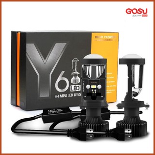 Đèn pha xe máy, ô tô Led bi cầu mini H4 L6K
