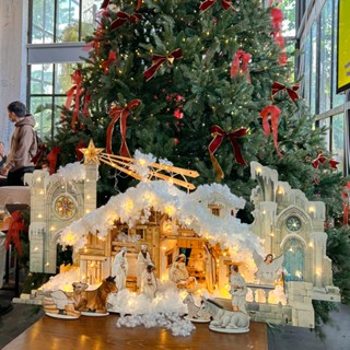 [1m/1m60] HANG ĐÁ TUYẾT GIÁNG SINH CỠ LỚN GỖ PLYWOOD CAO CẤP - TAYTA