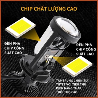 Đèn pha xe máy, ô tô Led bi cầu mini H4 L6K