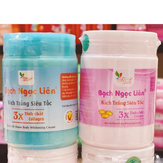  Kem Kích Bạch Ngọc Liên Hồng ,Xanh CTy Việt 200gr 