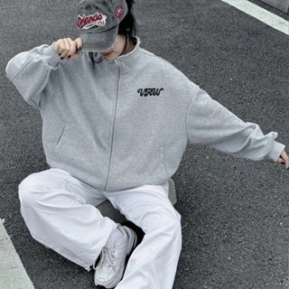 Áo Khoác Zip Form Boxy Viralwear Unisex Nỉ 2 Da Mặc Được 4 Mùa