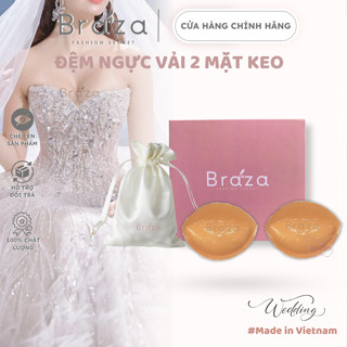 Đệm Dán Nâng Ngực 2 Mặt Keo Phù Hợp Mặc Áo Khoét Sâu Váy Cưới Dính Siêu Chắc Cao Cấp BRAZA - 2006