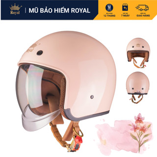 (MÀU MỚI M139) Mũ Bảo Hiểm 3/4 Royal M139 Kính Âm Chính Hãng, Nón Bảo Hiểm 3/4 Royal Có Kính Nam Nữ