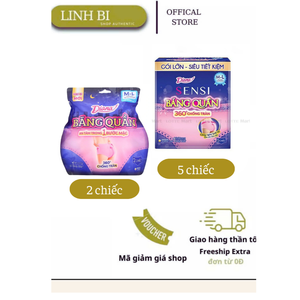 Băng Vệ Sinh Diana Sensi Dạng Quần