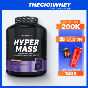 Hyper Mass Biotech USA 4kg Mass Gainer Bột Sữa Tăng Cơ Tăng Cân Cho Dân tập Gym