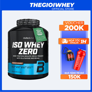 ISO Zero Biotech USA 2,3kg Whey Protein Isolate Sữa Tăng Cơ Giảm mỡ Cho Dân tập Gym