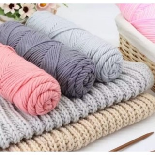 Len Cotton Love Cuộn bông gòn 100gr Sợi 3mm Thêu Túi Đan Móc Áo Cadigan Khăn Choàng Cổ Tặng Bạn Người Thân