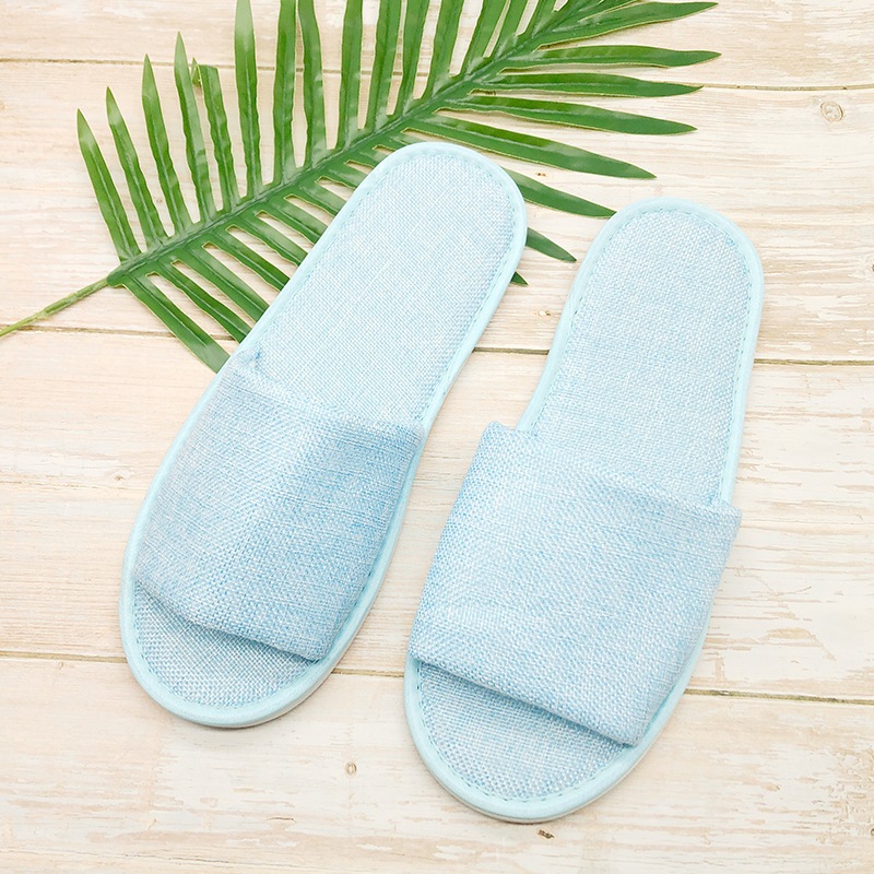 Dép Vải Lanh Eva Khoáng Khí Chống Trơn TrượtNhà Khách Sạn Spa Dép Dùng Một Lần