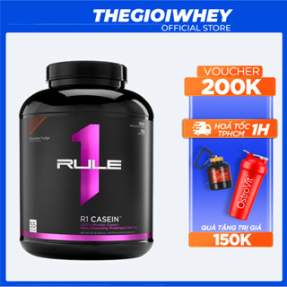 Rule1 Casein Rule1 1,8kg Whey Protein Casein Bột Sữa Tăng Cơ Giảm mỡ Cho Dân tập Gym