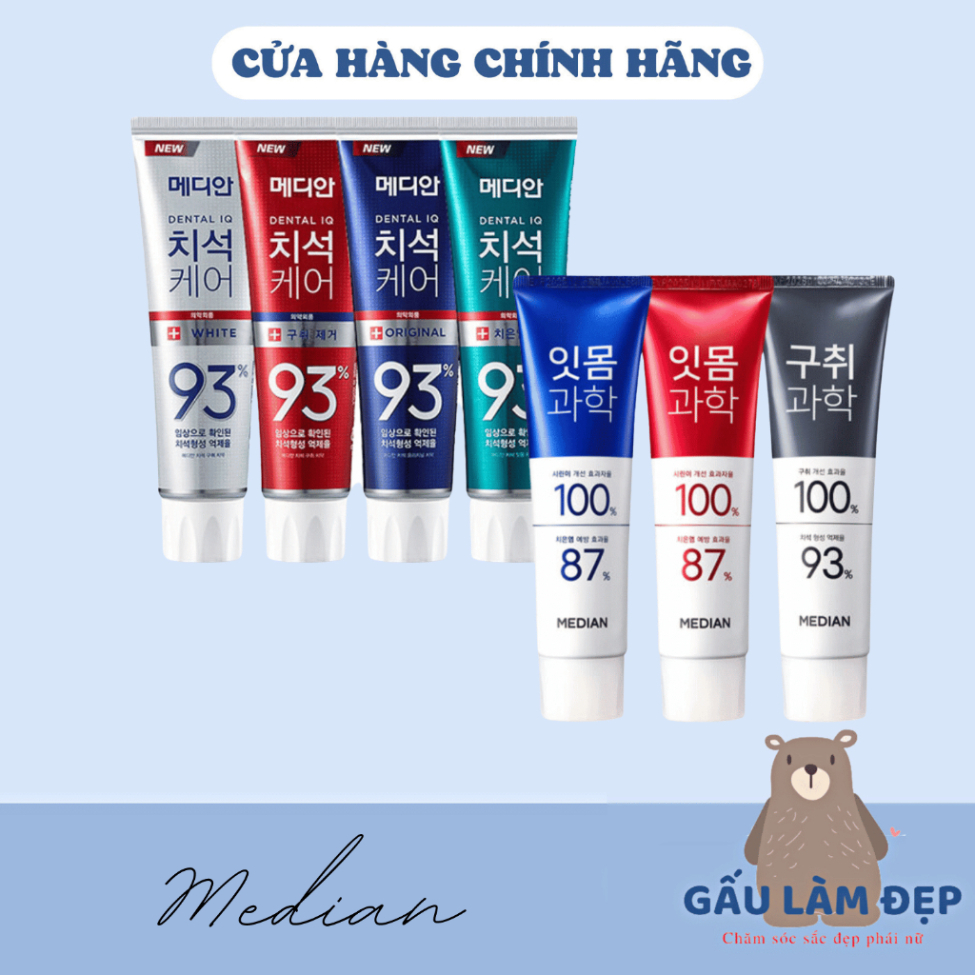 Kem Đánh Răng MEDIAN Dental IQ Đủ Loại (Mẫu Mới)