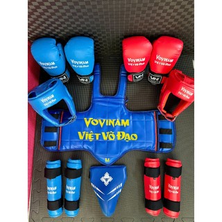 Bộ Full Giáp Bảo Hộ VOVINAM võ thuật tập luyện thi đấu an toàn từ chân tới đầu hỏa Tốc HCM