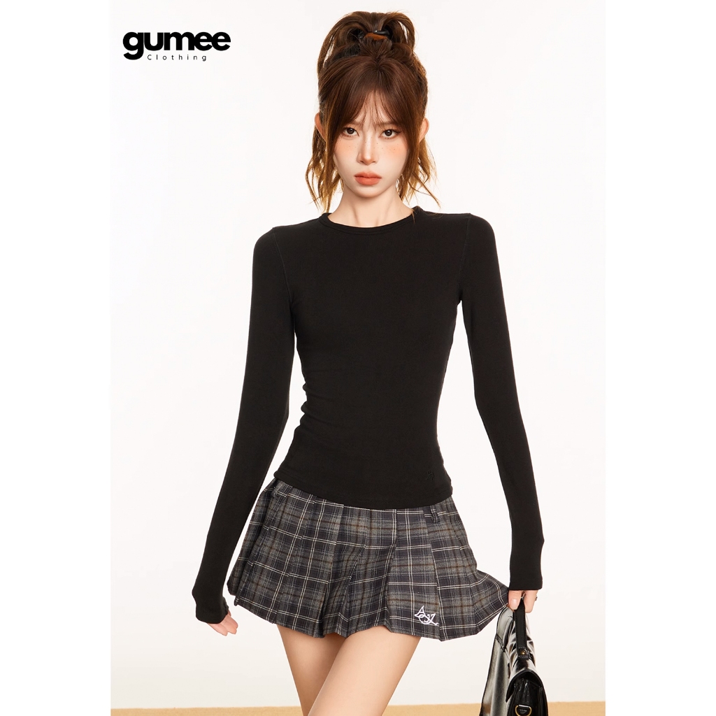 Áo dài tay ôm body nữ Gumee, áo giữ nhiệt tay dài bó fit dáng chất dày dặn mặc mùa đông co giãn- G02 | BigBuy360 - bigbuy360.vn