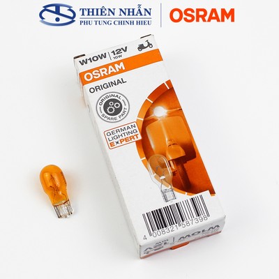 Bóng đèn xi nhan vàng OSRAM T13 xe Dream, Wave, Sirius, Viva,.. (92910A)