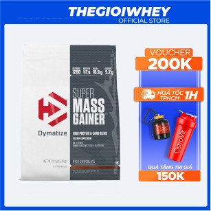 Dymatized Super Mass 12 lbs (5.4kg) Sữa Tăng Cân Tăng Cơ Cho Người Tập Gym Bổ Sung Đạm Calo Tăng Cân