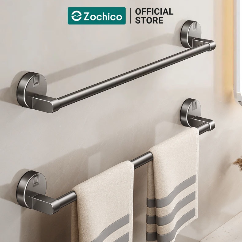 Giá treo khăn hút chân không, không cần khoan tường, lắp đặt dễ dàng, tiện lợi và gọn gàng Zochico