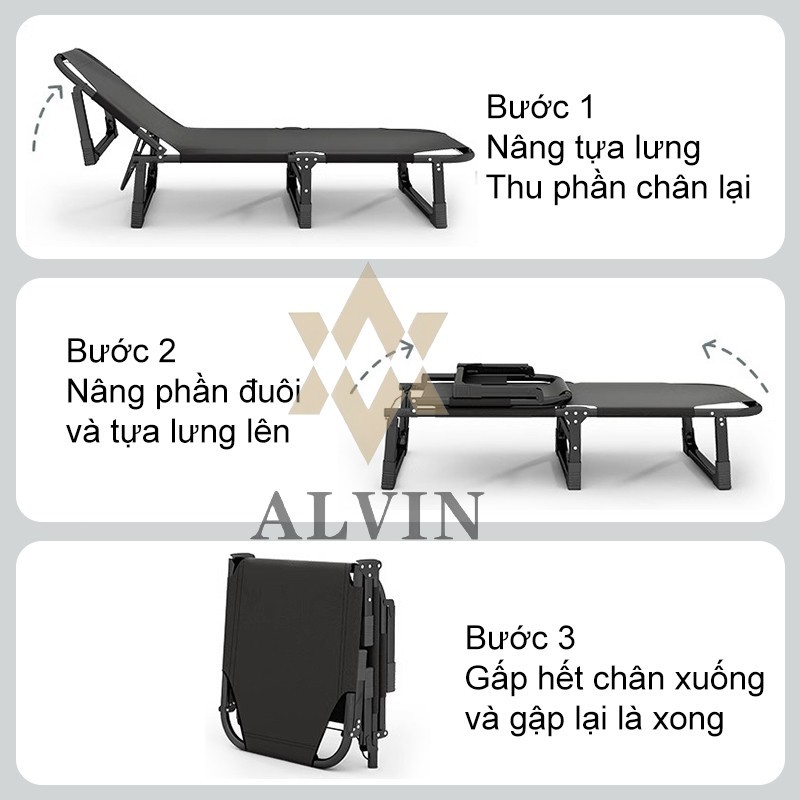 Giường ngủ đơn gấp gọn giường gấp gọn tiện lợi dùng ngủ trưa cho văn phòng / cắm trại / bệnh viện | BigBuy360 - bigbuy360.vn