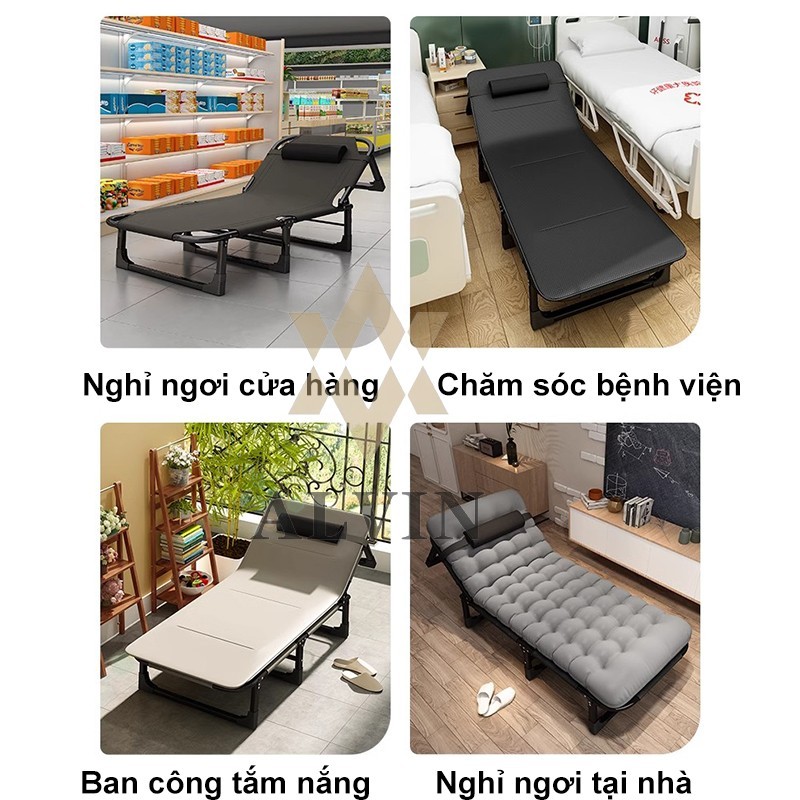 Giường ngủ đơn gấp gọn giường gấp gọn tiện lợi dùng ngủ trưa cho văn phòng / cắm trại / bệnh viện | BigBuy360 - bigbuy360.vn