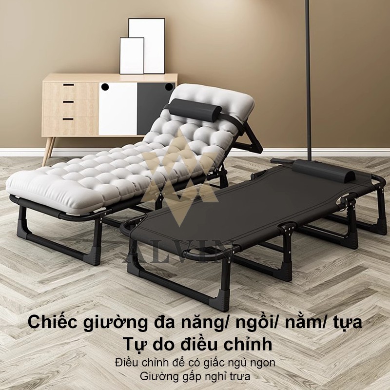 Giường ngủ đơn gấp gọn giường gấp gọn tiện lợi dùng ngủ trưa cho văn phòng / cắm trại / bệnh viện | BigBuy360 - bigbuy360.vn