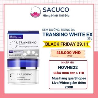 [Mẫu mới] Kem dưỡng trắng da nám, tàn nhang ban đêm transino whitening EX 35g