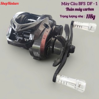  Máy câu cá ngang BFS DF 1 carbon cao cấp nhẹ 118g tải 5kg chuyên lure suối câu cá nhỏ 