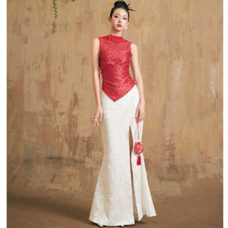 Chân váy lụa dáng đuôi cá xẻ tà INTO.EIGHT thiết kế (LILY SKIRT)