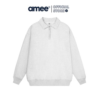 Áo Sweater Zip Amee Studio Nỉ 2 Da Cổ Bẻ Khóa Kéo Dành Cho Nam Nữ/ Classic