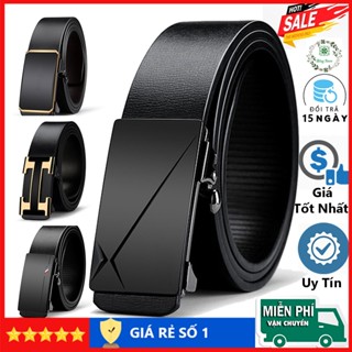 Thắt lưng nam da cao cấp khóa kim loại tự động không gỉ, Dây lưng nam, Cam kết 1 đổi 1 bảo hành 12 tháng TLHT1