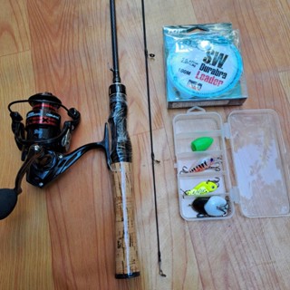 combo bộ cần câu lure ul cán bần kèm máy dekio fs 2000 và hộp mồi