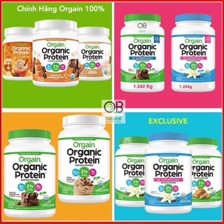  Bột đạm orgain organic protein bột đạm thực vật hữu cơ 