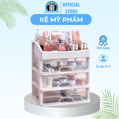 Kệ Để Mỹ Phẩm, Kệ Mỹ Phẩm Để Bàn, 4 Tầng Nhựa Trong Suốt, Kệ Để Bàn Đa Năng Đựng Mỹ Phẩm, Đựng Đồ Vă
