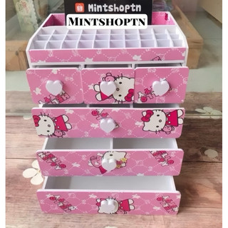 tủ đựng mỹ phẩm 5 tầng đặc biệt hello kitty