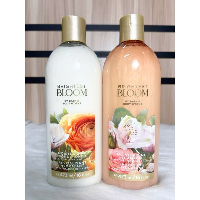CẶP Dầu Gội & Xả BRIGHTEST BLOOM Shampoo & Conditioner Bath And Body Work - 473ml