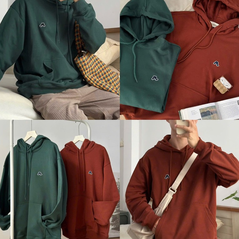NOOBITA - Áo khoác hoodie thêu logo 8244