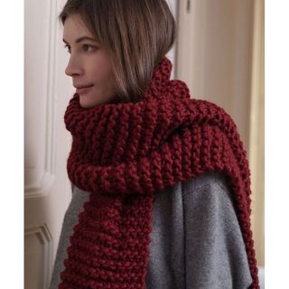 Khăn len đan tay chất liệu cotton love