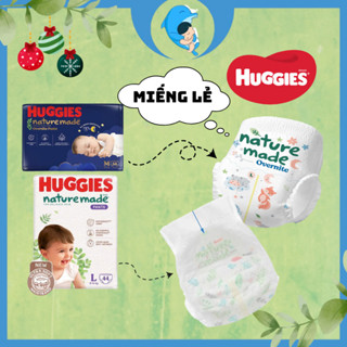 Tã/bỉm quần/ dán Huggies Platinum Natural Made NB/S/M/L/XL cho bé từ 5 đến 17kg (MIẾNG LẺ) MECAHEO