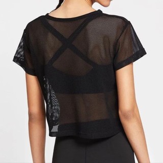 Áo Lưới Croptop Tập Gym, Yoga, Thể Thao