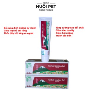 Gel dinh dưỡng cho mèo tiêu búi lông BIOLINE Hairball Solution Gel 100g - Nuôi Pet Shop