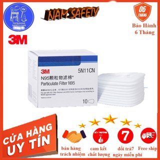 10 tấm lọc bụi 3m 5n11 chuyên dùng cho các mặt nạ của 3m như 3m 6200 ,3m 6800 ,3m 6001