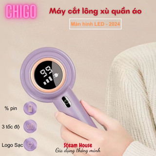 (Bảo hành 12T) Máy Cắt Lông Xù Quần Áo CHIGO Không Dây, Màn Hình LED Điện Tử, 3 Tốc Độ Quay Công Suất Mạnh Mẽ Tiện Lợi