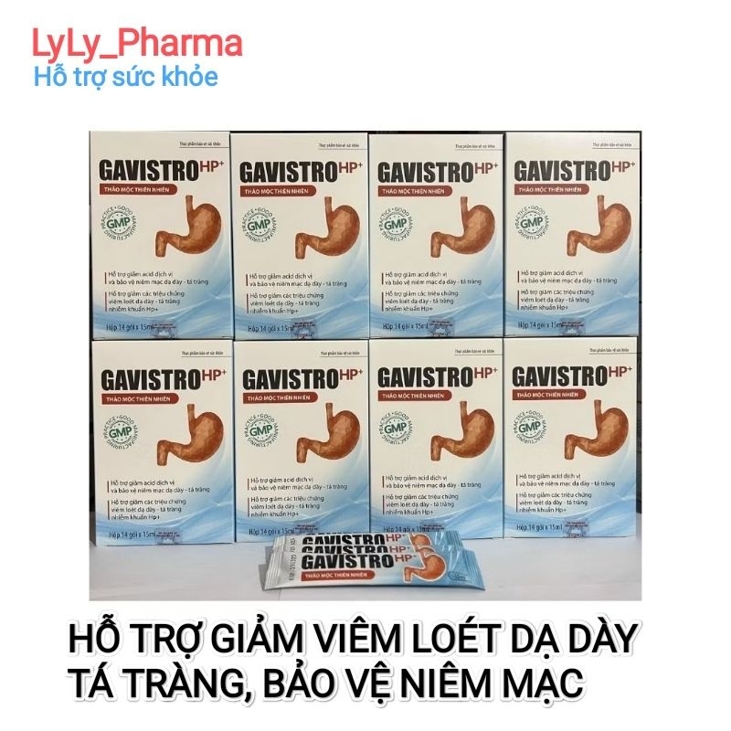 DẠ DÀY GAVISTRO HP+ GIÚP GIẢM CÁC CHỨNG VIÊM LOÉT DẠ DÀY _ TÁ TRÀNG, NHIỄM KHUẨN HP