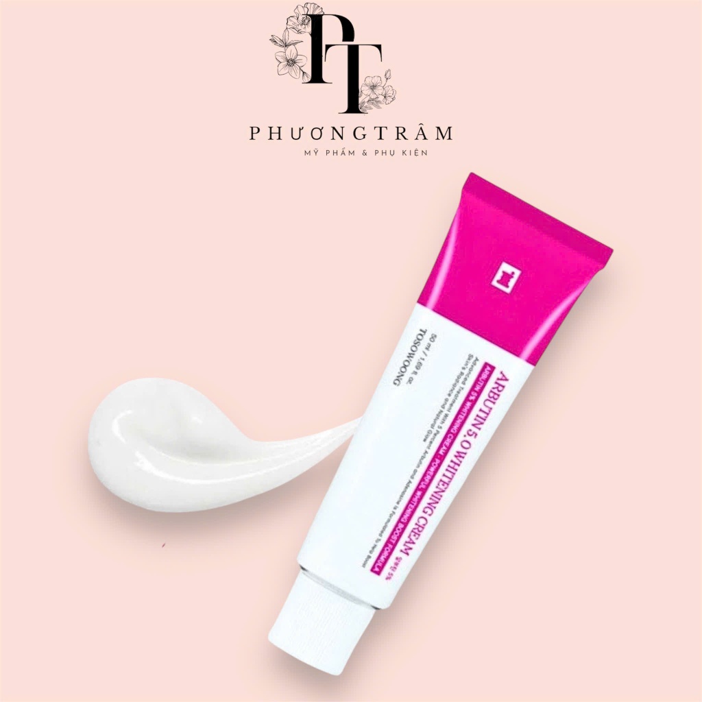 KEM DƯỠNG TRẮNG DA ARBUTIN 5.0 WHITENING CREAM 5% TOSOWOONG - 50ML